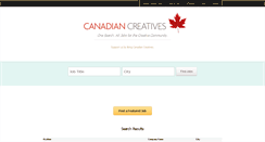 Desktop Screenshot of canadiancreatives.com